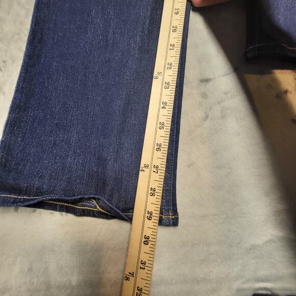 Old Navy Jeans Womens 18 Blue Wow Boot Cut Distressed Denim Stretch - Picture 6 of 10